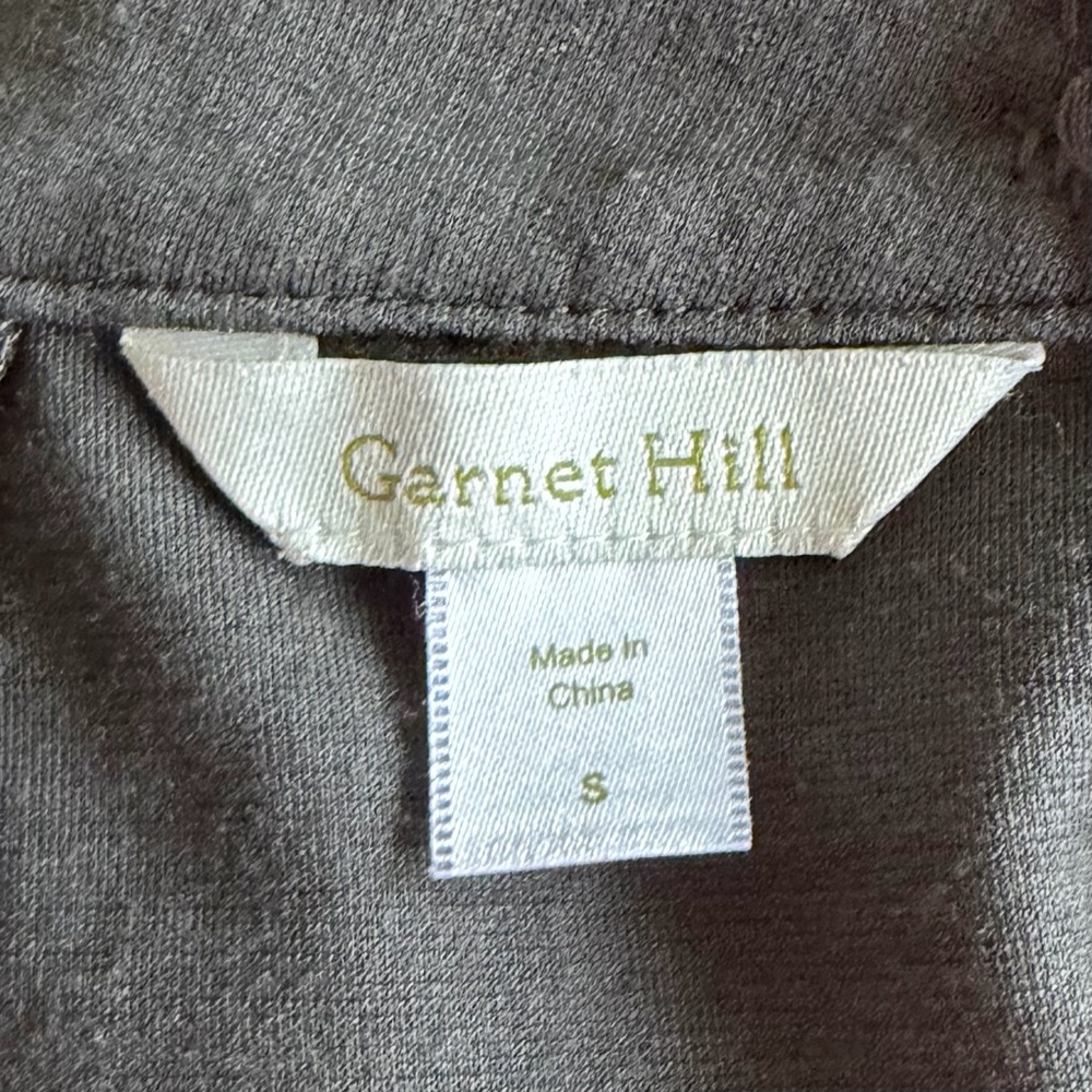 Garnet Hill Skirt Medium Gray Ruffle Knee Length - Picture 2 of 6